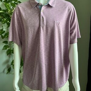 Tommy Bahama Purple Polo Shirt Soft Knit Casual